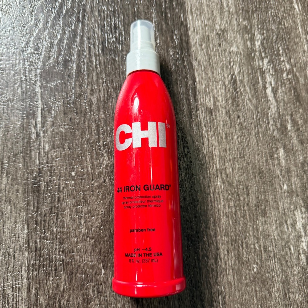 CHI 44 Iron Guard Thermal Protection Spray Unisex 8oz Red Heat Protectant Spray